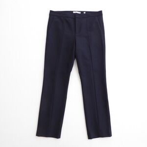 Vince Womens Stove Pipe Navy Blue Straight Leg Tailored Dress Pants Ankle 8